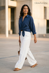 Oversized Linen Button Shirt